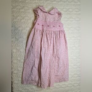 Vintage Laura Ashley Pink Floral Smocked Dress – Size 5